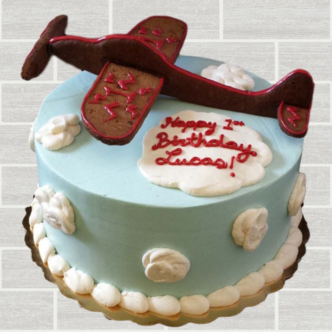 Easy airplane cake with free printable cake toppers for an airport birthday  party - Merriment Design